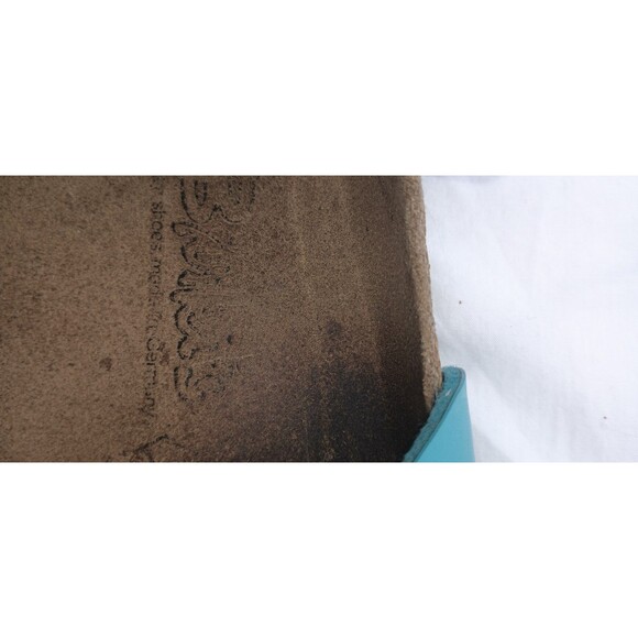 Birki's 260mm 40 Men's 7.5 Slide On Dbl Strap Turquoise Sandals 9.5 Women's - Picture 12 of 12